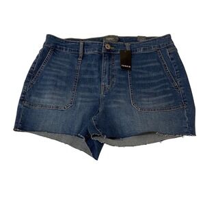 Torrid Jeans Womens Denim Shorts‎ Size 12 Raw Hem Cut Offs Spring Summer
